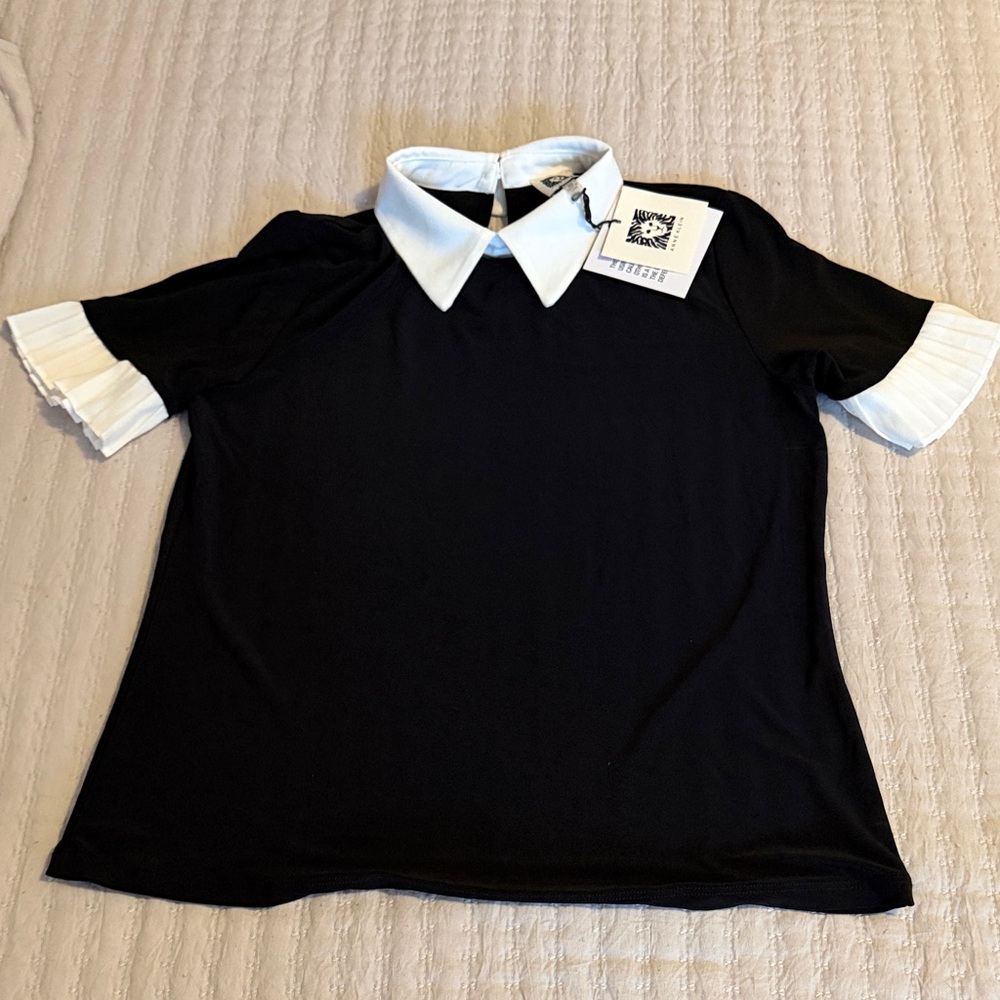 Anne Klein Black & White Women's Top NWT XS ❤️ LOVE! - Picture 7 of 7